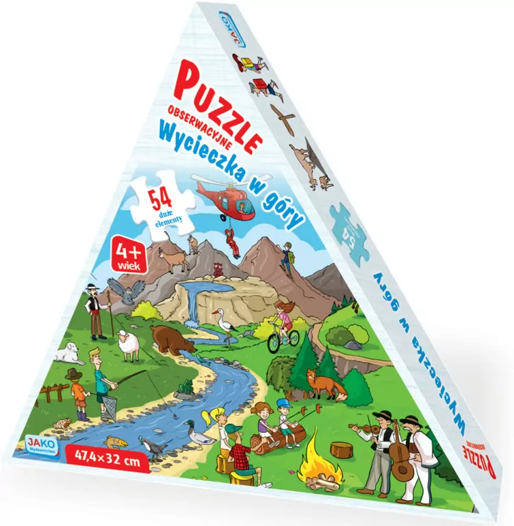 Jako. Puzzle 54 obserwacyjne. Wycieczka w góry - tantis.pl