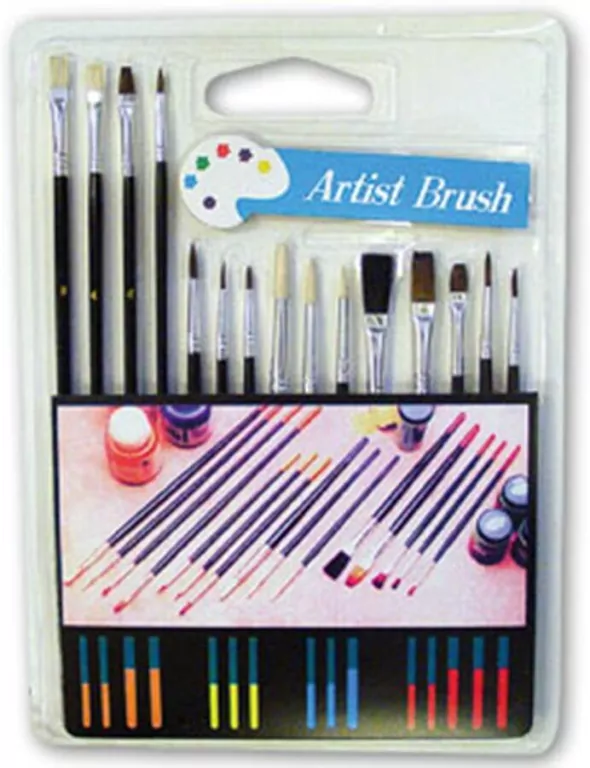 Pędzle Szkolne Artist Brush WB, OP15 sztuk - tantis.pl