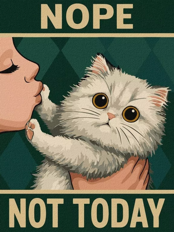 Malowanie po numerach - Plakat. Nie dzisiaj 30x40 - tantis.pl