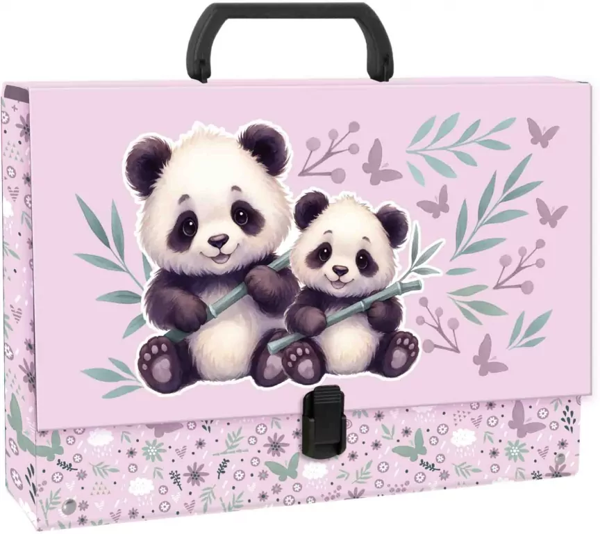Teczka z rączką gruba Panda 11 DERFORM - tantis.pl