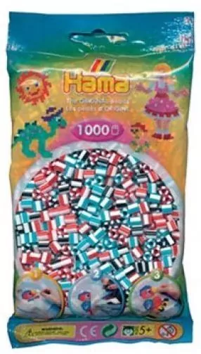 Hama midi koraliki 1000 mix w paski 07915 - tantis.pl