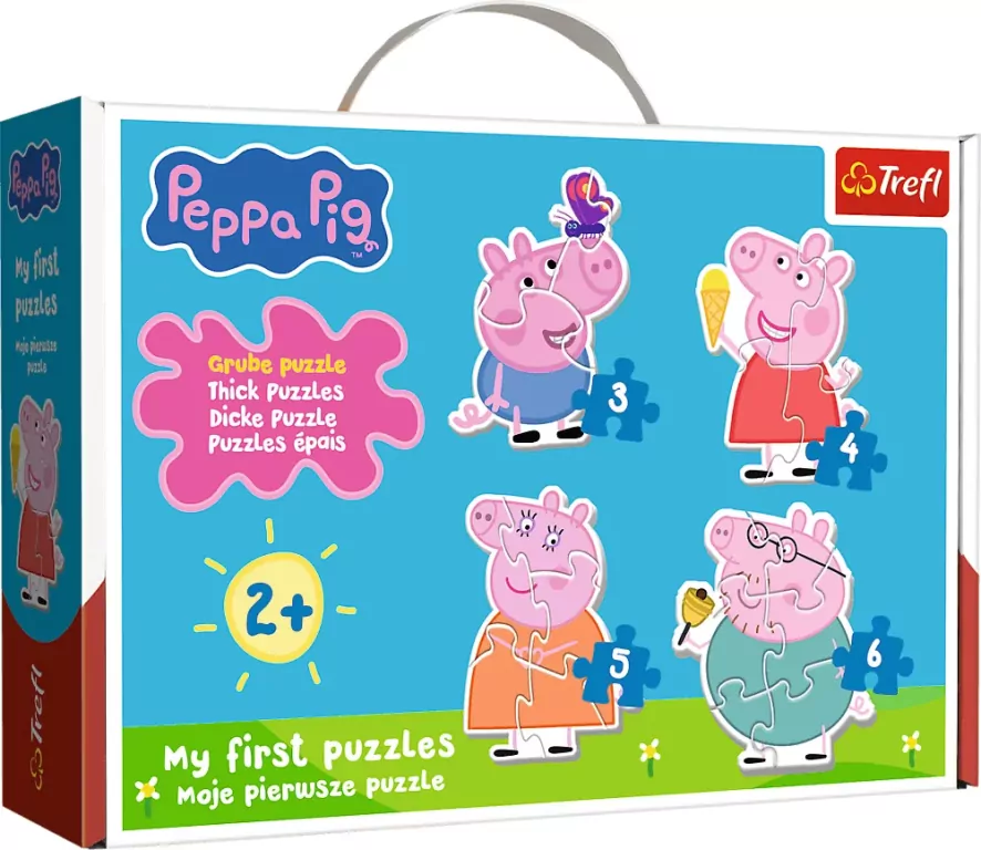 Puzzle Baby Classic - Mała świnka Peppa TREFL - tantis.pl