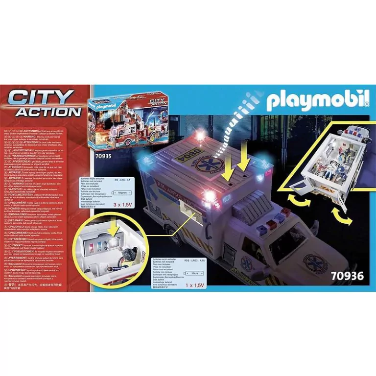 Ambulans pogotowia ratunkowego: US Ambulance. City Action 70936 - tantis.pl