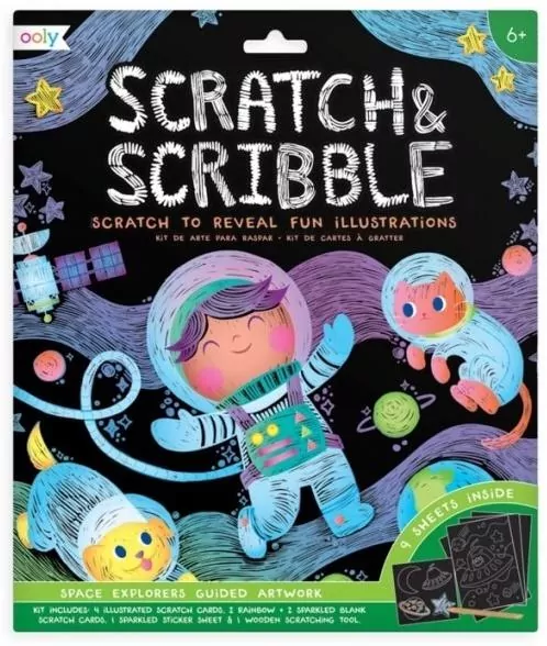 Zdrapywanki Scratch & Scribble Odkrywcy Kosmosu - tantis.pl