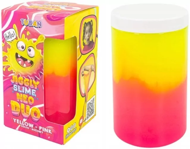 Jiggly Slime Neo Duo żółto-różowy 430g - tantis.pl