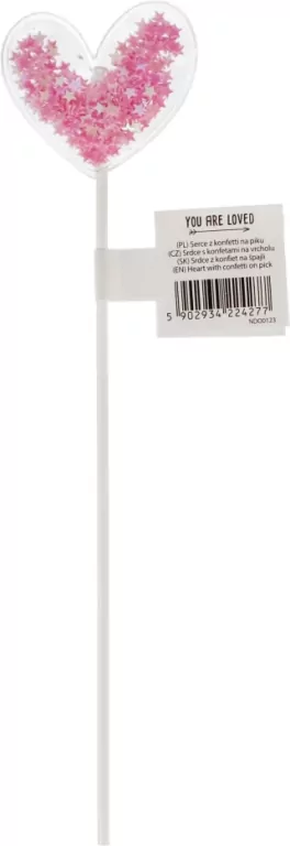 Serce z konfetti na piku - tantis.pl