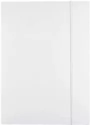 Teczka z gumką A4 GR-444G biała