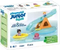 Pływająca wyspa ze zjeżdżalnią. Zestaw z figurkami Junior Aqua 71 687 - tantis.pl