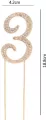 TOPPER NA TORT 3 ZLO CYRKONIE 19CM NER PBH - tantis.pl