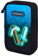Piórnik podwójny z wyp. Blue Pixel ASTRA - tantis.pl
