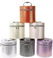 Kuferek L z lusterkiem na zamek 20x19x20cm - tantis.pl