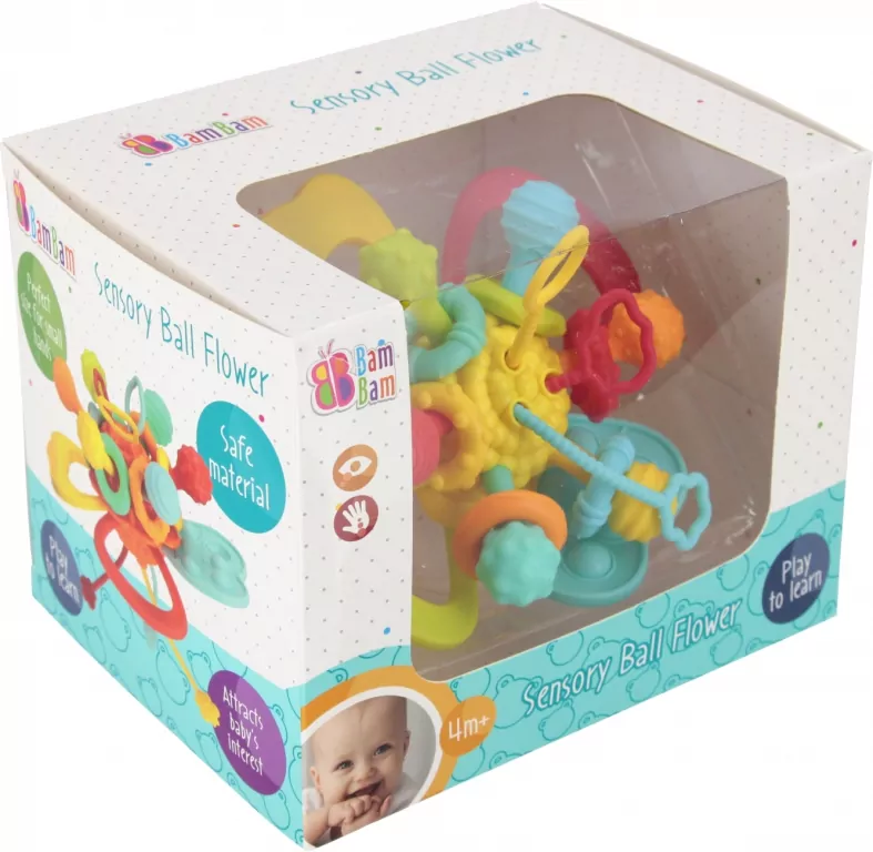 BAM BAM. KULA SENSORYCZNA KWIAT 18X14X14 - tantis.pl