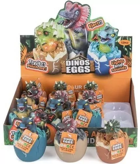 Gniotek dinozaur z dźwiękiem mix - tantis.pl