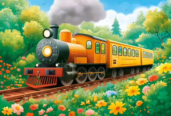 Puzzle 40 Summer Locomotive - tantis.pl
