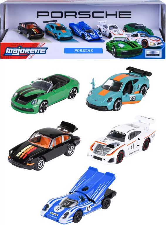 Majorette Porsche 5szt - tantis.pl