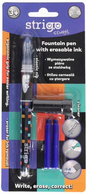 Pióro wymazywalne ze stalówką Szachownica STRIGO - tantis.pl