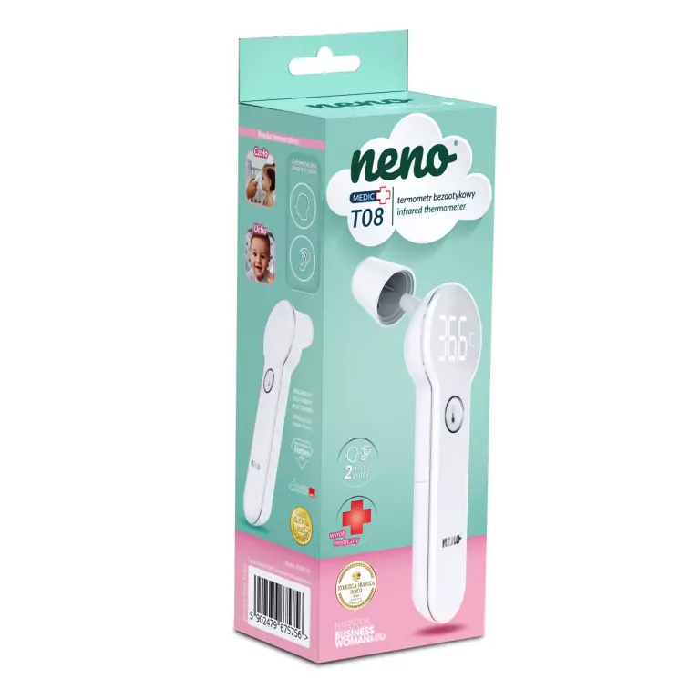 Profesjonalny termometr bezdotykowy NENO Medic T08 - tantis.pl