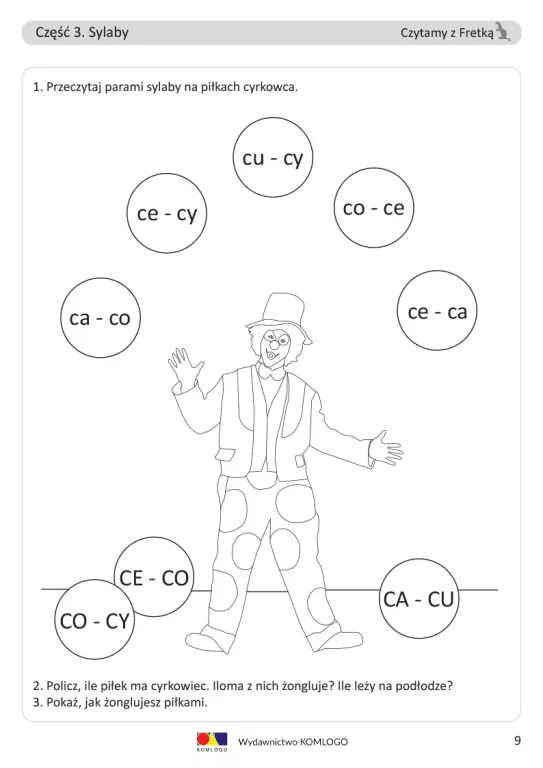 Ćwiczenia. Czytamy z Fretką. Bolo, część 3 Sylaby 2 - tantis.pl