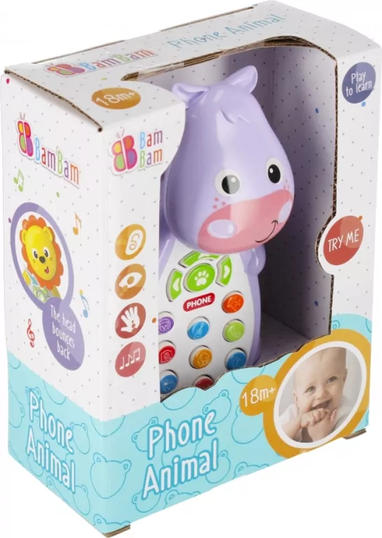Telefonik hipopotam muzyczny BAM BAM - tantis.pl