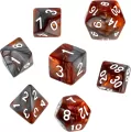 Komplet kości REBEL RPG - Dwukolorowe - Brązowo-szare - tantis.pl