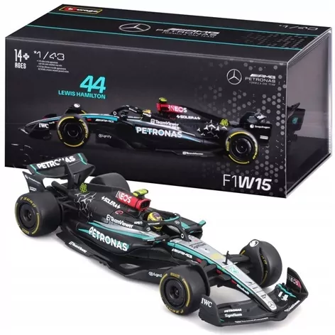Mercedes-AMG Petronas F1 W15 Hamilton 1:43 BBURAGO - tantis.pl