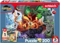Puzzle 200 Straszne stworzenia + figurka G3 - tantis.pl