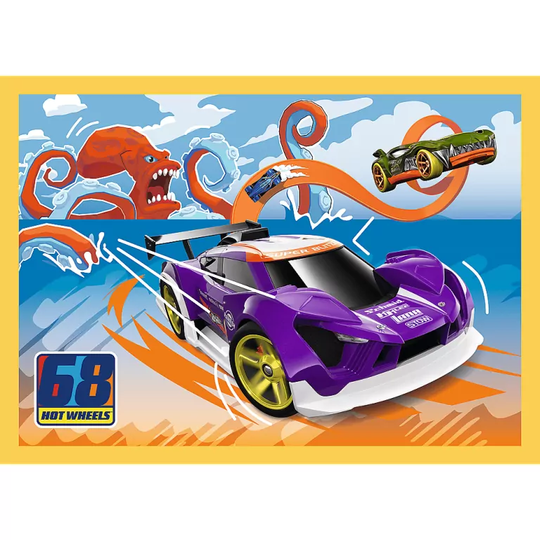 Pojazdy Hot Wheels. Puzzle 4w1. 34627 - tantis.pl