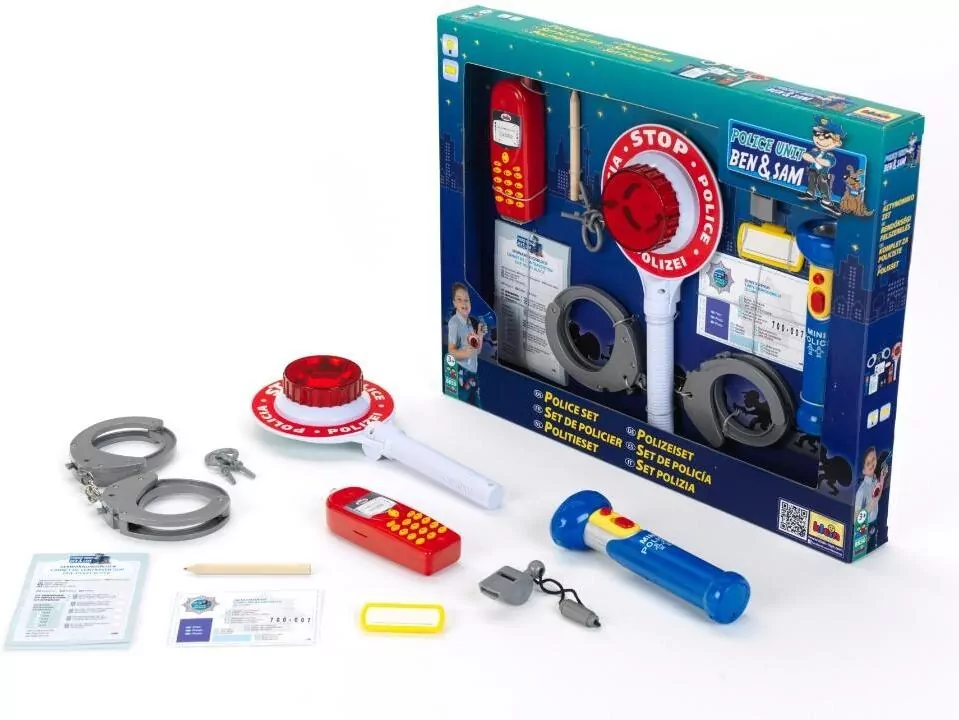 Zestaw policyjny z lizakiem. 10 elementów - tantis.pl