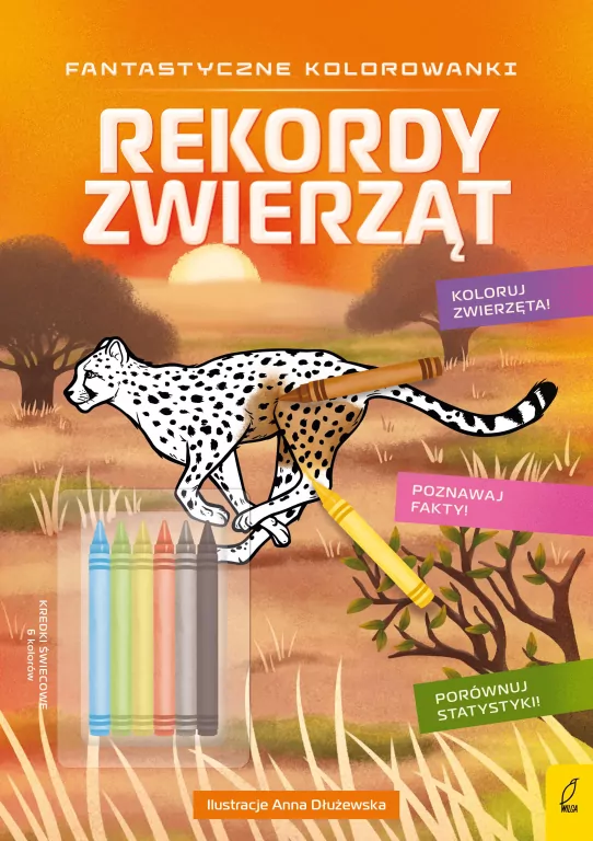 Rekordy zwierząt. Fantastyczne kolorowanki - tantis.pl