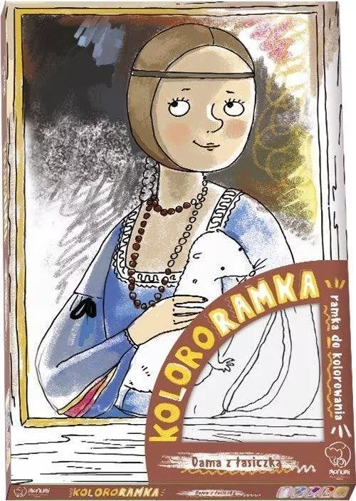 Kolororamka. Dama z Łasiczką - tantis.pl