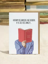 Karnet - Kocham Cię bardziej niż książki, a to... - tantis.pl