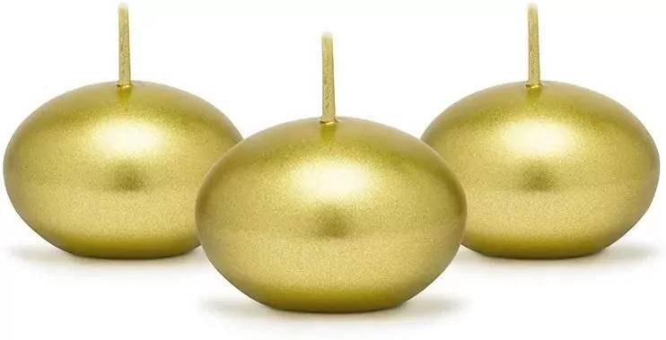 Świeca pływająca Dysk złota 4cm 50szt - tantis.pl