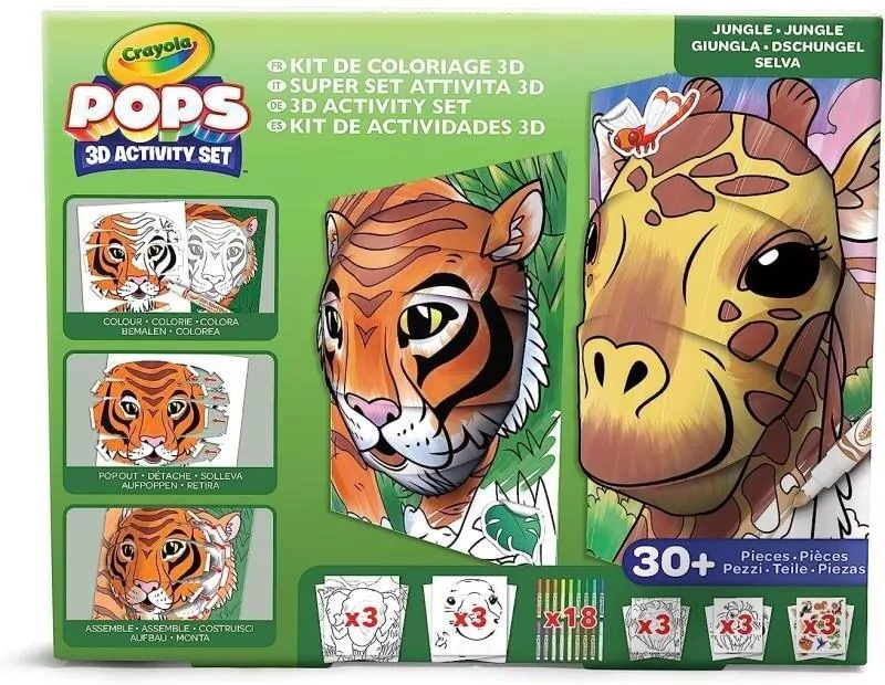 Pops 3D Activity Set - Jungle CRAYOLA - tantis.pl