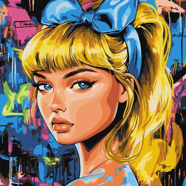 Malowanie po numerach -Nowoczesny Kopciuszek 40x40 - tantis.pl