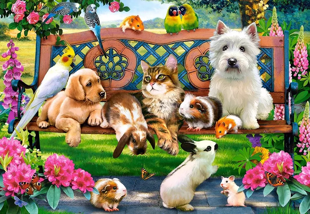 Puzzle 1000. Pets in the Park - tantis.pl