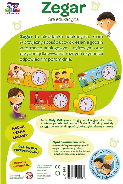 Mały odkrywca. Zegar - tantis.pl