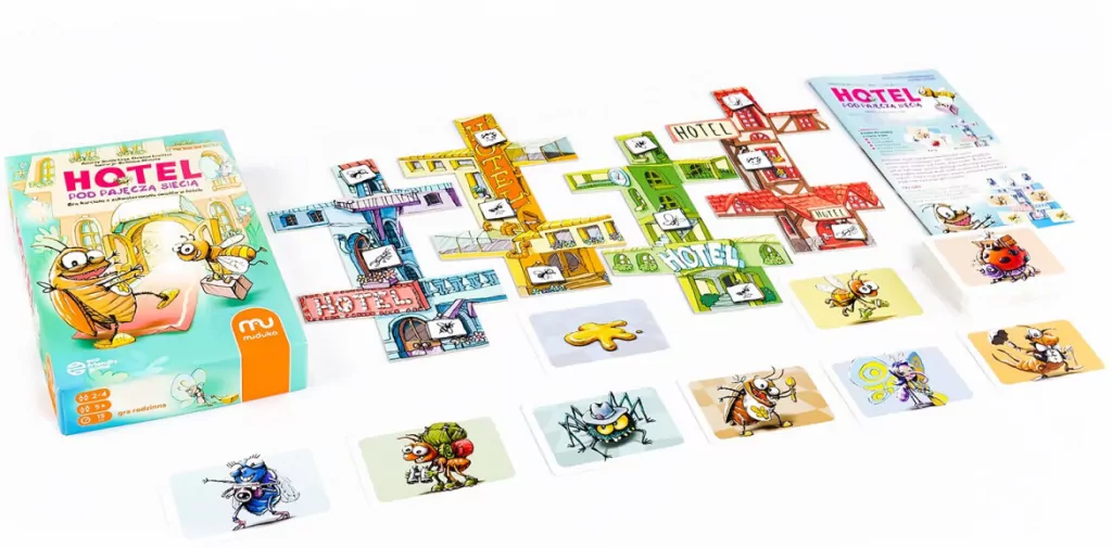 Hotel pod pajęczą siecią. Gra karciana o zakwaterowaniu owadów w hotelu. MUDUKO - tantis.pl