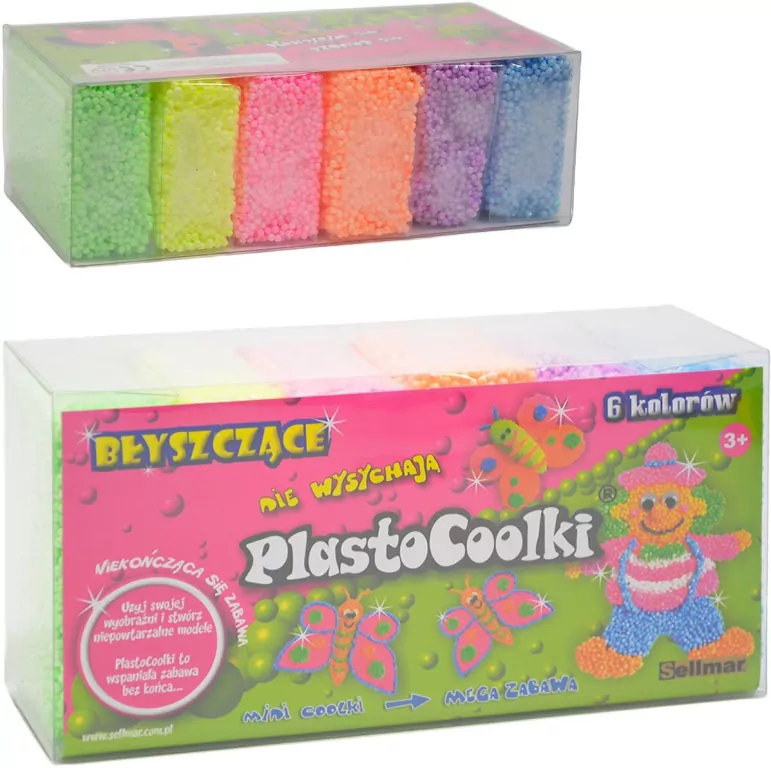 PlastoCoolki błyszczące 6 sztuk - tantis.pl