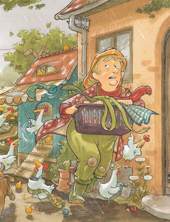 Krowa Matylda i deszcz - tantis.pl