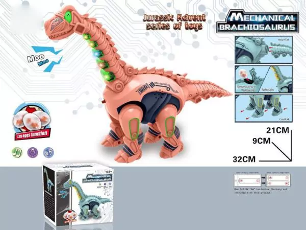 Dinozaur na baterie światło/dźwięk 373144 mix cena za 1 szt - tantis.pl