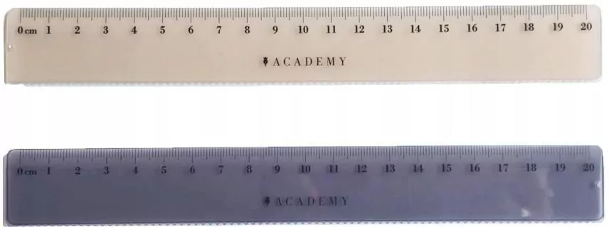 Linijka kolorowa 20cm Academy mix - tantis.pl