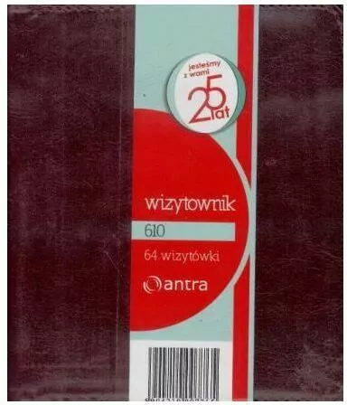 Wizytownik 64 dwuklatkowy 610 brąz ANTRA - tantis.pl