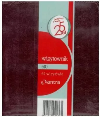 Wizytownik 64 dwuklatkowy 610 brąz ANTRA