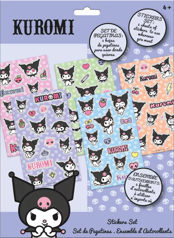 Naklejki Kuromi 92 sztuki KU00021 - tantis.pl
