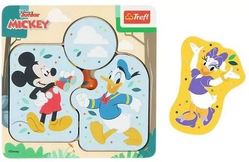 Puzzle drewniane Mickey Mouse & Friends 6el TREFL - tantis.pl