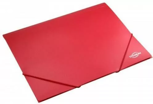 Teczka PP A4 z gumką czerwona - tantis.pl