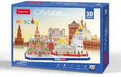 Puzzle 3D 204 elementy City Line Moscow