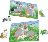 Larsen. Układanka Midi. Króliki - tantis.pl