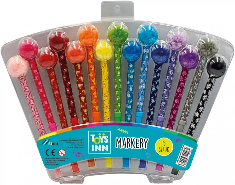 Markery z pomponem STnux - tantis.pl