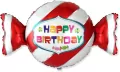 Balon foliowy Słodki cukierek czerwony 60cm - tantis.pl